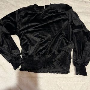 black velvet top